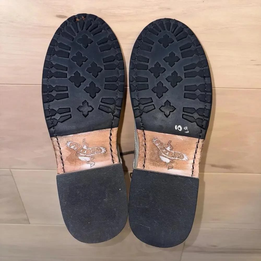 Freebird by Steven Womens Manchester Leather Combat Boots Taupe Distressed 8 - Picture 7 of 8